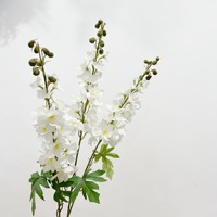 Bunga Buatan 3D Delphinium, Ungu, Dekorasi Rumah, Kamar Hotel, Pernikahan, Perlengkapan Fotografi
