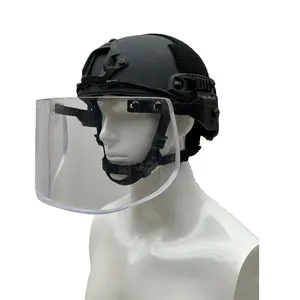 Casco DE SEGURIDAD táctico antiimpacto, protector facial completo, casco a prueba de viento, gafas de enmascaramiento, protector facial protector