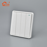 Interrupteur et prise murale électriques 13A UK, prix usine norme KLASS BS, avec certificat SASO et certification CE.