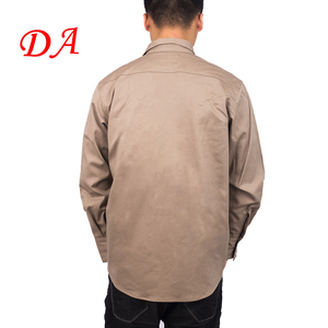 NFPA2112 لقمصان الرجال <span class=keywords><strong>FR</strong></span> Khaki المعتمدة ضد الحريق DA مستوى الحماية من الغاز د للنفط & - Product Image 6