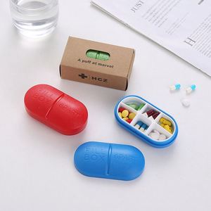 6-Compartment Portable Organizer <b>Box</b> Sealed Travel Medicine Case Daily Pill <b>Storage</b> Container With Dustproof Design - Product Image 4