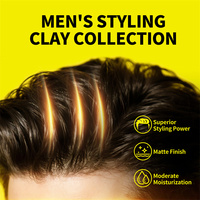 SEVICH Cheveux Argile Pâte Mat Marque Privée Personnalisée Sans Graisse Tenue Forte Gel Cheveux Huile d'Olive Naturelle Cire de Finition pour Hommes