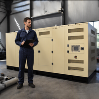 Générateur diesel silencieux CE ISO 200 kVA 480 V triphasé insonorisé 160 kW avec démarrage DC24V pour usine et contrôle ATS