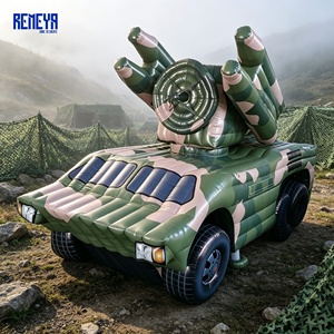 Lanceur de missiles radar gonflable toutes saisons avec résistance aux UV et système d'ancrage au sol pour l'entraînement en extérieur REMEYA - Product Image 1