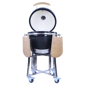 Grill <span class=keywords><strong>Kamado</strong></span> en céramique TOPQ 20 pouces OEM Big <span class=keywords><strong>Joe</strong></span> et fumoir à viande BBQ avec charbon de bois pour jardin et extérieur - Product Image 2