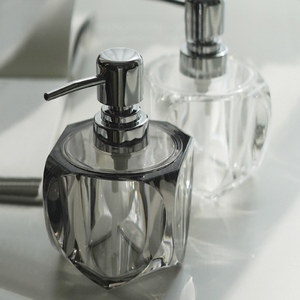 Distributeur <span class=keywords><strong>de</strong></span> savon liquide en acrylique, ensemble d'accessoires <span class=keywords><strong>de</strong></span> salle <span class=keywords><strong>de</strong></span> <span class=keywords><strong>bain</strong></span>, flacon pompe à savon facetté en cristal pour les essentiels <span class=keywords><strong>de</strong></span> <span class=keywords><strong>bain</strong></span> et <span class=keywords><strong>de</strong></span> toilette - Product Image 3