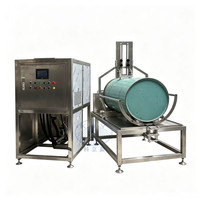 Laveur de barils semi-automatique industriel 200L avec buse rotative haute pression pour le nettoyage intérieur des réservoirs