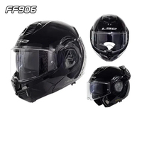 Casque de moto modulaire pour adulte LS2FF906, certifié DOT, avec pare-soleil double face, casque intégral ECE/DOT
