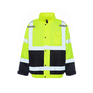 Chaqueta de Invierno Impermeable, Transpirable y Aislante de Alta Visibilidad para Hombre, para Trabajar en Climas Fríos, con Forro Térmico y Detalles Reflectantes - Product Image 1