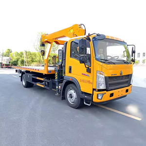 HOWO yeni 4x2 Flatbed tamirci çekme kamyon dizel yol kurtarma aracı satılık - Product Image 3