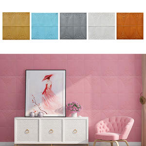 Nuevo diseño 3D paneles de <span class=keywords><strong>pared</strong></span> de espuma a prueba de humedad geométrico en relieve <span class=keywords><strong>ladrillo</strong></span> pegatina esponja <span class=keywords><strong>para</strong></span> decoración del hogar <span class=keywords><strong>para</strong></span> dormitorio <span class=keywords><strong>pared</strong></span> vendida de fábrica - Product Image 4