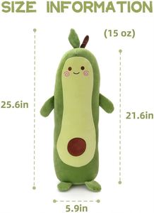 Almohada con Forma de Fruta, Almohadas Decorativas para el Hogar, Juguetes de Peluche Suaves, Almohada de Peluche de Aguacate, Regalos de Cumpleaños para Niñas - Product Image 2