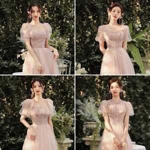 S2658R 2026 New Elegant fairy Waist High-end <b>Tight</b> Wedding Evening Party Dress - Product Image 2