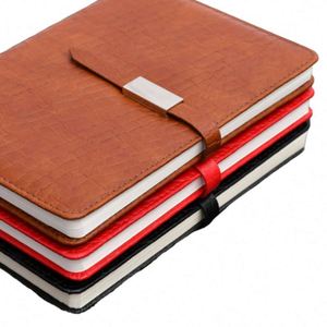 Customized A5 Eco-Friendly Paper PU Leather Hardcover Business Diary Planner <b>Magnet</b> Clasp Printed Cover 80 Sheets Custom - Product Image 1
