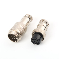 GX12/16/20 Connecteur aviation 2-Core 3-Core 4-Core 5-Core 6-Core 7-Core Socket Connector 30cm Wire Copper Contact Material for FPC