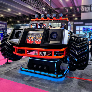 เครื่องเล่น VR รถบินออฟโรด 6 ที่นั่ง จำลองการแข่งรถยานอวกาศ สำหรับเล่นในร่ม ทำจากพลาสติก รองรับผู้โดยสาร 5-10 คน น้ำหนัก 100-500 กก. - Product Image 1