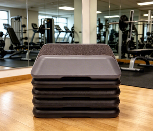 Yx Adjustable High <b>Step</b> Aerobic <b>Platform</b> 4-riser Home Gym & Fitness Exercise Equipment Plastic Material for Bodybuilding - Product Image 5