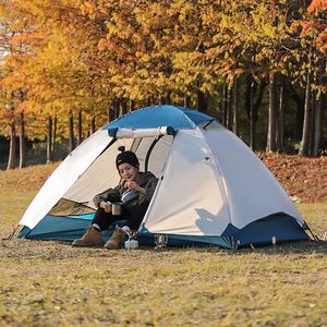 Four-Season Hiking Camping Double Aluminum <b>Pole</b> Lightweight Portable Outdoor <b>Tent</b> | Oxford Waterproof Windproof - Product Image 2