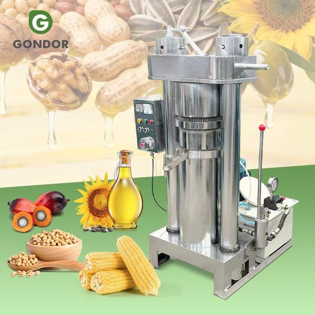Commercial Hydraulic Process Pressing Coconut Olive Cold Press Cocoa Butter Avocado Oil Extraction Machine