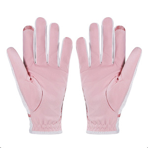High Quality Cabretta Material Golf <b>Gloves</b> Breathable Wear-Resistant Non-Slip Left/Right Hand Pink Light Blue S/M/L - Product Image 5