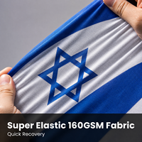 Housse de capot de voiture personnalisée avec drapeau israélien, résistante aux intempéries, pour les équipes sportives, les équipements des fans, les événements de tailgating, les rencontres de voitures, les défilés
