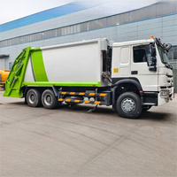 Camion compacteur de déchets Howo 6x4 avec moteur Weichai, 371HP/400HP Euro2, pneus 12R22.5, conduite à gauche/droite, essieu HC16