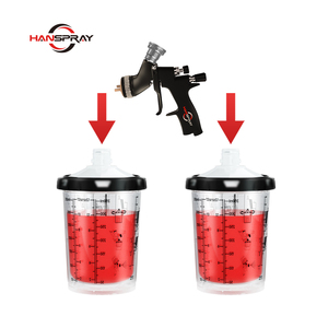 专业环保 HANSPRAY 塑料一次性油漆搅拌杯，带隔层，用于汽车油漆搅拌 - Product Image 6