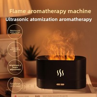 Humidificateur d'air électrique ultrasonique Nordic Flame, silencieux, à forte production de brume, format compact, capacité de 101 à 200 ml, pour la maison et la chambre