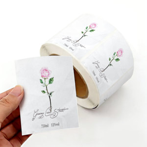 Autocollant personnalisé de haute qualité, imperméable, écologique, pour bouteilles de vin, avec une forte adhérence et un matériau durable - Product Image 1