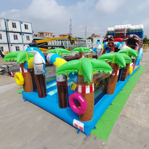 Giant outdoor parcours d'obstacles gonflable combo bouncy castle pirate <b>inflatable</b> bounce <b>house</b> obstacle course - Product Image 1