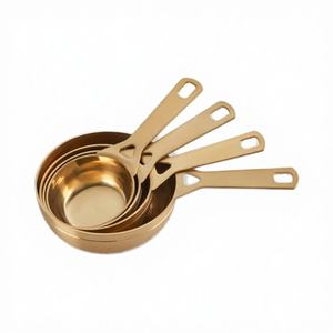 Ensemble de tasses et cuillères à mesurer en acier inoxydable de qualité supérieure avec mesures gravées, outils de cuisine et de pâtisserie sans rouille - Product Image 3