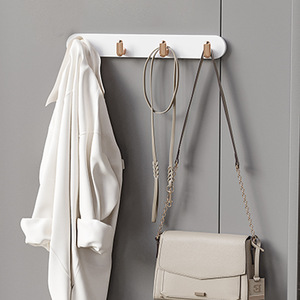 Strong Non-Falling <b>Standing</b> Type Plastic Modern Kitchen Storage Hook Gap Hook with Sticky Back for Door <b>Hat</b> Coat Rack - Product Image 2