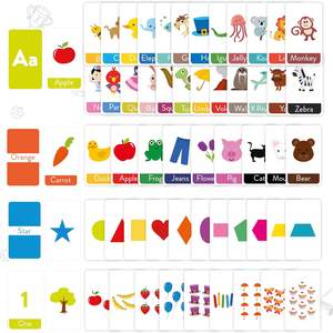 Cartes flash éducatives personnalisées pour enfants : Apprentissage précoce <span class=keywords><strong>de</strong></span> l'alphabet, des nombres, des mots fréquents, <span class=keywords><strong>de</strong></span> la mathématique et matériel pédagogique préscolaire - Product Image 6