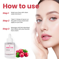 Nouveauté Soins de la peau personnalisés Nicotinamide Arbutine Acide hyaluronique Sérum facial blanchissant hydratant