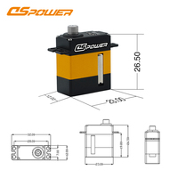 Micro-servo métallique 11 kg à couple élevé pour pinces de robots industriels, drones, servomoteur avec encodeur magnétique, servo sans noyau