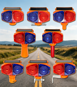 Luce Lampeggiante Solare con Sensore, Luce di Avvertimento LED Automatica Stroboscopica per <span class=keywords><strong>Traffico</strong></span>, Supporti di Installazione Multipli - Product Image 6