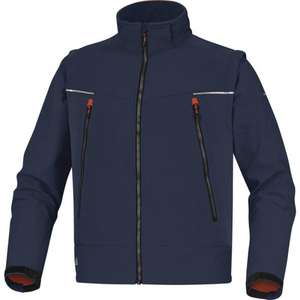 DELTA PLUS - ORSAMOTM Chaqueta de poliéster/elastano ''softshell'' Azul Marino-naranja con 3 capas laminadas, ROPA DE TRABAJO, para uso en el trabajo - Product Image 1