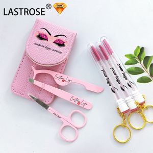 Juego de Herramientas para Aplicar Pestañas de Visón con Logotipo Personalizado de Marca Privada al por Mayor, Pinzas de Acero Inoxidable para Cejas, Juego de Herramientas para Pestañas - Product Image 3