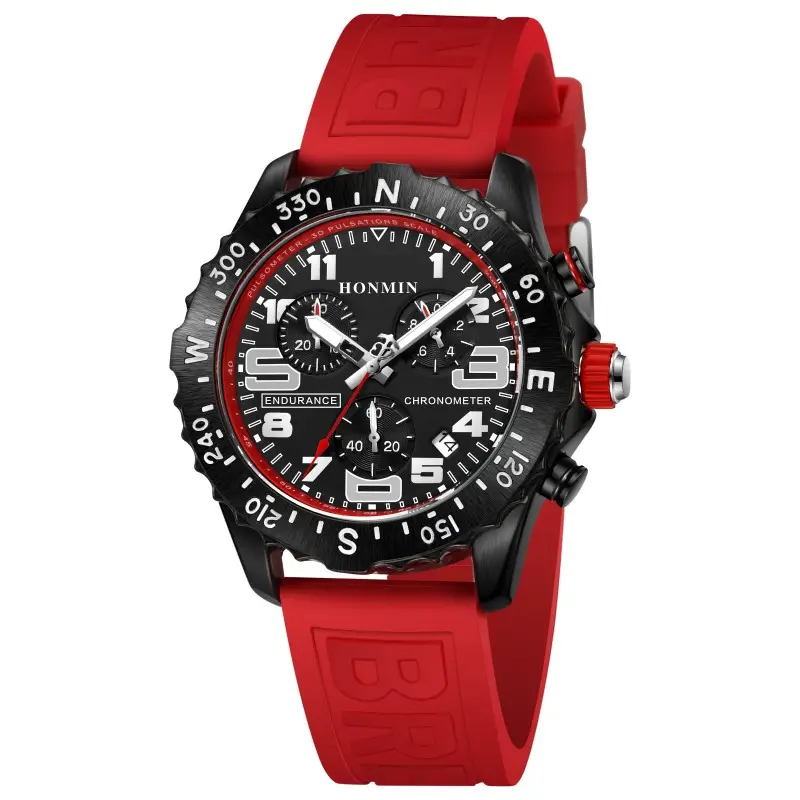 Nieuwe Trend Business Luxe Mode Casual Endurance Pro Chronograaf Siliconen Band Quartz Horloge Paar Goedkope Smart Watch Voor Mannen