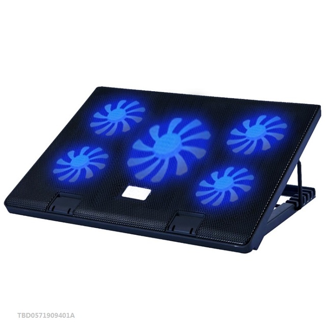 NUOXI S500 Double Switch Control Laptop Radiator Five-Fan Multi-Angle Adjustment Computer Base Without Speed Regulation