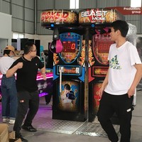 Machine de jeu d'arcade de boxe à monnayeur en métal avec fonctions de frappe et de poussée - Soulagement du stress et personnalisation OEM