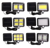 Étanche LED Solaire Jardin Lumière Rue Lumière Garage Lumière Corps Humain Induction Lampe Split Extérieur Mur Lampe Luminaire