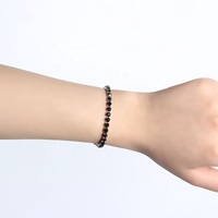 Bracelet de Tennis en zircone cubique plaqué or 18K, 4mm, Bracelet en acier inoxydable pour femmes, Double fermoir à boucle