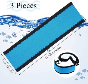 Mặt Nạ Bơi Bọc Dây Đeo Mặt Nạ Lặn Bằng Cao Su <span class=keywords><strong>Neoprene</strong></span> Bọc Bảo Vệ Tóc Bằng Cao Su Tổng Hợp Có Thể Điều Chỉnh Cho Mặt Nạ Lặn Và Ống Thở Dưới Nước - Product Image 3