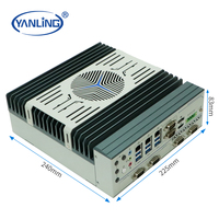 NOUVELLE Carte mère industrielle personnalisable Core 10e/11e génération, rail DIN, fente M.2, PCIE, 6 ports COM, triple LAN 2.5G, mini-ordinateur, 64 Go de RAM