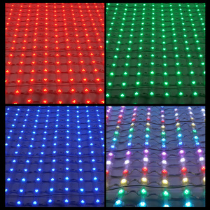 Đầy đủ màu sắc video <span class=keywords><strong>LED</strong></span> Curtain hiển thị trong Suốt <span class=keywords><strong>LED</strong></span> lưới màn hình pixel điểm ánh sáng cho xây dựng mặt tiền làm bền PC chất liệu - Product Image 2