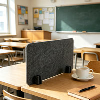 Panneaux Acoustiques Modernes Autoportants pour Cloisons de Bureau, Écologiques, 100% Fibre de Polyester, 60x60cm, Utilisation au Bureau, Design Modèle 3D