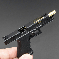 Pistola de Supervivencia G34 Mini 1:3 2024, Pistola de Juguete de Aleación de Metal Resistente, Llavero con Modelo de Pistola, Regalo para Adultos y Niños, Ensamblable y Desmontable, Jedi