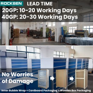 Rockben bán chạy nhất kim loại thép ngăn kéo hộp công cụ con lăn công cụ Xe đẩy Tủ di động có bánh xe - Product Image 5