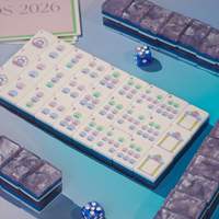Mahjong Gaya Mewah 160 Ubin Berukir dengan Aksesoris dan Penggeser Mahjong Amerika untuk Kesenangan Pesta Keluarga Tradisional Sekarang